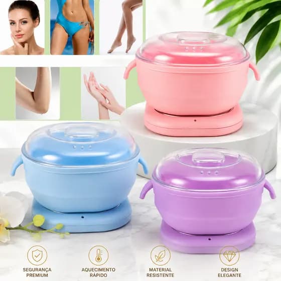 Aquecedor de Cera Dobrável Rosa, Roxo ou Azul De Silicone Fácil De Limpar Portátil PANELA DE CERA