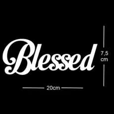 Adesivo blessed carro moto caminhão