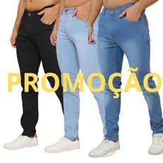 Kit Calças Jeans Masculina Slim Fit Lycra Direto Da Fábrica