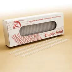 Garra Duplo Anel 1/4" Branco c/50 A4