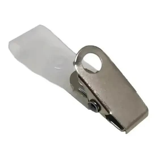 CLIPS PORTA CRACHA COM ALÇA INCOLOR P/100