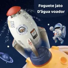 Lançador de Foguete com Água  Mangueira Brinquedo Infantil  com Esguicho  Diversão na Piscina