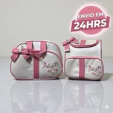 KIT MATERNIDADE/ KIT MATERNO- BOLSAS EXTRA GRANDE/MENINO E MENINA 02 UNIDADES- AMORA BABY