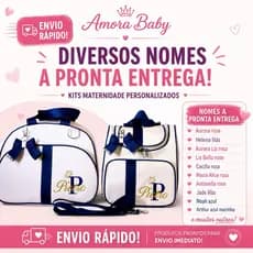Kit Bolsa Maternidade Personalizada Bolsa Bebê Pronta Entrega Envio Rápido