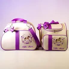 Kit 2 Bolsa Bebê Maternidade Impermeável Feminina Térmico Conforto Gestante Pós Parto Menina Menino