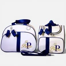 Kit Bolsa Maternidade 2 Peças Personalizada | Impermeável e Térmica | Com Nome do Bebê