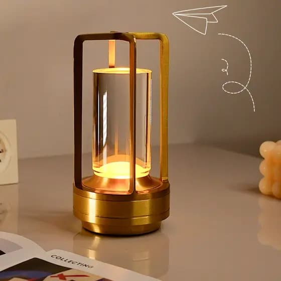 Lâmpada Estilo Nórdico De Mesa Para Café Bar Ao Ar Livre Camping Atmosfera Restaurante 3 Cor Luzes Noturnas Criativ