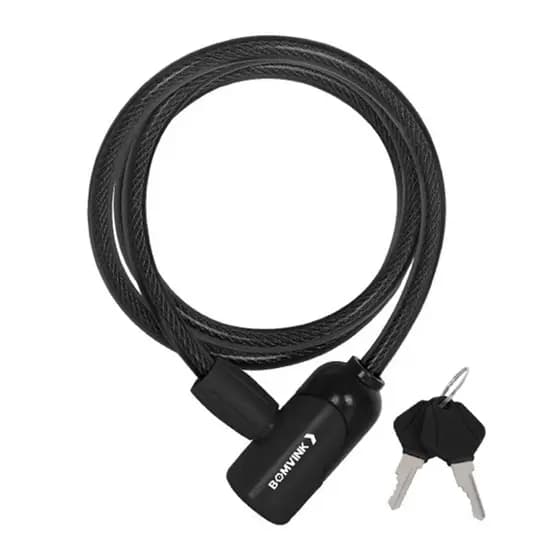 Trava Cadeado Antifurto Articulado Moto Bicicleta Bike Portão 18mmx1000mm Aço Segurança Reforçado