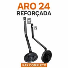 Roda Rodinha Lateral Bicicleta Aro 24 Reforçada Infantil Par Bike Sem Marcha