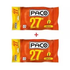Câmara de Ar Aro 27 P/ Bicicleta 2 Unidades Speed Original Valvula Americana Borracha Butilica Bike