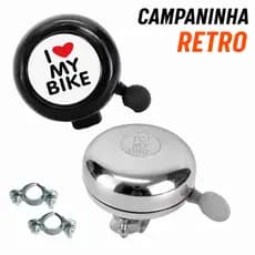 Campainha Buzina Estilo Retro Bicicleta Preta Trim Trim Sininho Antiga