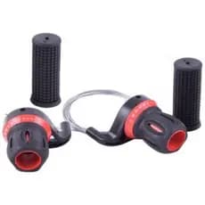 Trocador Marcha Bicicleta Passador de Cambio Alavanca Grip Shift 21V. C/Cabos + Conduites e Manoplas