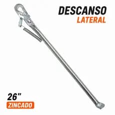 Descanso Pezinho Para Lateral Da Bicicleta Aro 26 Zincado Com Mola Bike Masculino Feminino
