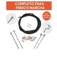 Conduíte com Teflon Freio e Marcha Completo Bicicleta MTB Aro 20 24 26 29 Cabo Flexível Durabilidade