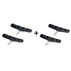 2 Pares Sapata Borrachinha Freio Vbrake Pino Bicicleta 70mm Sapatilha Borracha