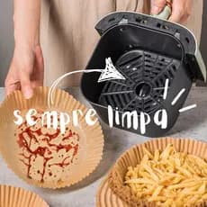 Kit Formas Descartáveis P/ Air Fryer Sem Óleo e Sujeira