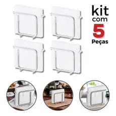 Conjunto 5 Porta Guardanapos Branco Future para Uso Comercial ou Doméstico