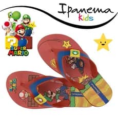 Chinelo Super Mario Infantil Menino Ipanema Grendene