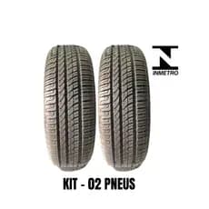 (Aprovado) Kit 2 Pneu de Carro Remolde Borracha Vipal Aro 15/195/60 Novo