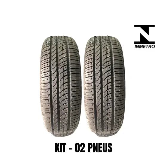 (Aprovado) Kit C/ 02 Pneu Remolde de Carro Borracha Vipal Aro 13/185/70 Novo