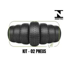 (Aprovado) Kit C/ 02 Pneu Remolde de Carro Borracha Vipal Aro 14/165/70 Novo
