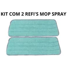 Kit 2 Refi's Para Mop Spray Pano Microfibra Reutilizável Universal
