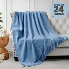 Manta de Sofá Grande Luxo 120x210 Tipo Capa Protetora e Decorativa