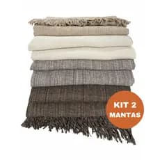 Kit 1 ou 2 Mantas de Sofá Luxo Cama Tipo Capa de Sofá Protetora Peseira Grandes Decorativas Algodão Gigantes 2.10x1.20