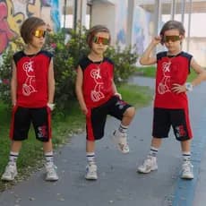 Conjunto 2 Peças Infantil Menino Estiloso Verão 2026 de Dry Fit Lançamento