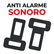 Kit 2 Fivela Anti Beep Alarme Sonoro Lingueta Clip Fivela Cinto de Segurança