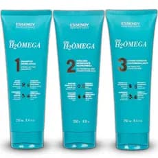 Kit Home Care Série H2Ômega 250ml Essendy Profissional - Shampoo Hidratação, Máscara Capilar Condicionante e Condicionador