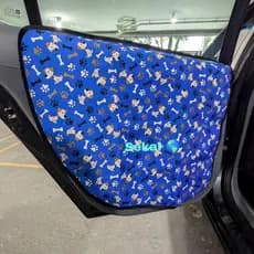 Capa Protetora Pet Impermeável Azul Para Portas Carro Cães 2 Unidade ENVIO IMEDIATO