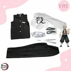 cosplay fantasia uniforme kimetsu no yaiba demon slayer sanemi SEM CHINELO