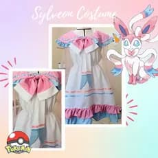 Cosplay fantasia vestido sylveon lolita