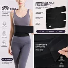 Cinta Modeladora Ajustável 3M 4M 5M – Faixa Redutora de Cintura e Abdômen