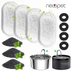 Filtros De Substituição Para Fonte De Água Gatos Alimentadores De Aço Inoxidável Animais Domésticos Filtro De Carvão Ativado