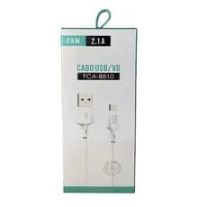 CABO PARA CELULAR MICRO USB V8 1M BR FCA-B810 FAM