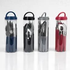 Jogo de Talheres kit com 25 peças inox para casa e restaurante，JD