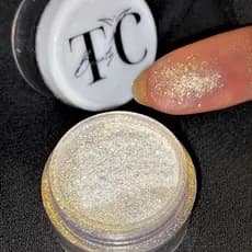 Pigmento Premium - Areia Dourada TC BEAUTY / Sombras para olhos Pigmento em pó Reflect Asa de borboleta Brilho Nail Art Paleta de Sombra Iluminador Base Maquiagem
