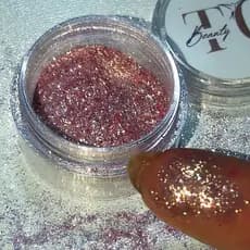 Pigmento Premium - Divino Rosê / Maquiagem Sombra Reflect Gliter Asa de borboleta Brilho Glitter - TC BEAUTY OFICIAL