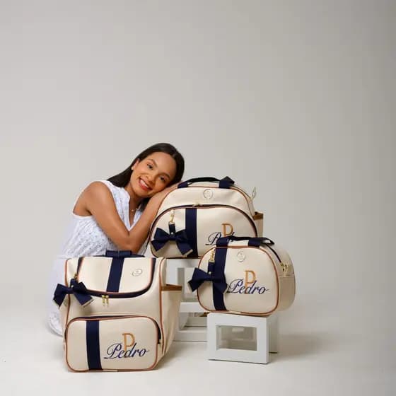 Bolsa Maternidade Personalizada Menino Menina Bolsa Bebê Luxo