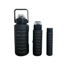 Kit 3 Garrafa 3 In 1 G M P Motivacional Academia Fitness