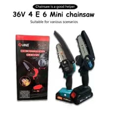 Mini Motosserra Eletrica 36v Leve E Portátil 4 E 6 Polegada（110V/220V）