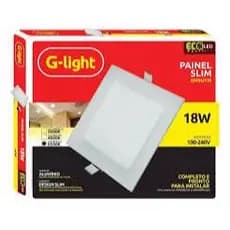 Painel Plafon 24w/18w/12w/6w/3w Quadrado Embutir Led Branco Frio Neutro Quente 6500k 4000k 3000k