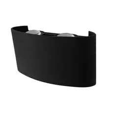 Arandela Led Meia Lua 4W Parede Branco Quente 4 Fachos