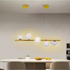 Lustre Pendente Jabuticaba 5 Globos Vidro Espiral Molecular
