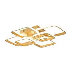 Lustre Moderno Led Luminária 6 Quadrados 3 Tons Nitrolux 70cm