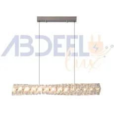Lustre LED Cristal Paris, Prata, 25W, Luz Amarela (3000K), Bivolt