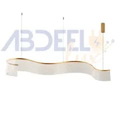 Lustre Pendente Acrílica Design Espiral Moderno 35w 3 Em 1 110v.220v Dourado