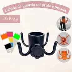 Cabide de guarda sol gancho organizador para bolsa de praia e piscina